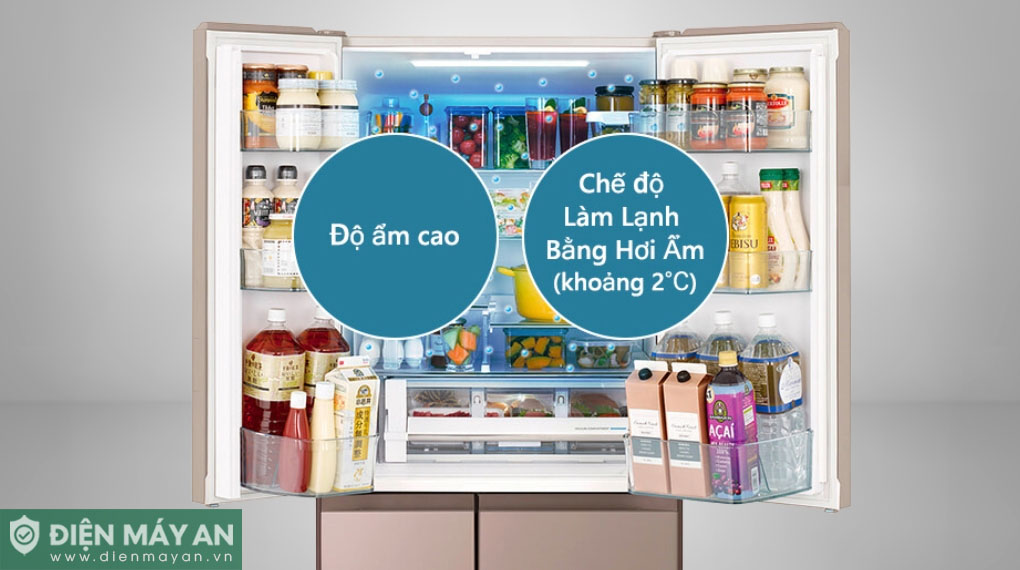 Tủ lạnh Hitachi Inverter 617 lít Multi Door R-HW620RV XK